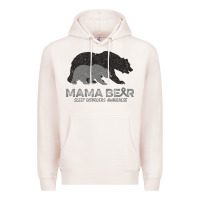 Pale Pink Mama Bear Sleep Disorders Awareness Premium Hoodie - Bettercallsaul