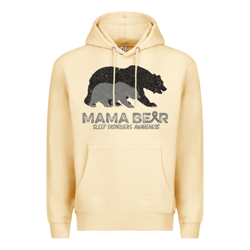 Mama Bear Sleep Disorders Awareness Premium Hoodie by Bettercallsaul | Teevron