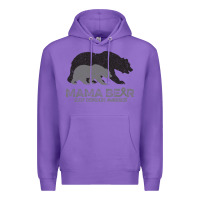 Purple Mama Bear Sleep Disorders Awareness Premium Hoodie - Bettercallsaul