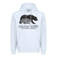 White Mama Bear Sleep Disorders Awareness Premium Hoodie - Bettercallsaul