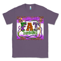 Lavender fat tuesday fleur de lis and mardi gras beads Classic Tee - Artiststas
