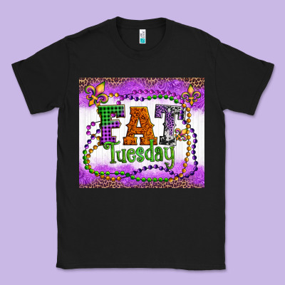 Fat Tuesday Fleur De Lis And Mardi Gras Beads Classic Tee Designed By Artiststas
