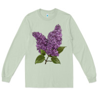 Matcha Purple Lilac Flower Illustrations Long Sleeve Tee - LillyAllenDesigns