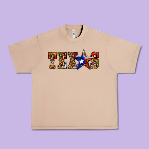 Texas Christmas Urban Heavy Tee Designed By Jahusdesignshop