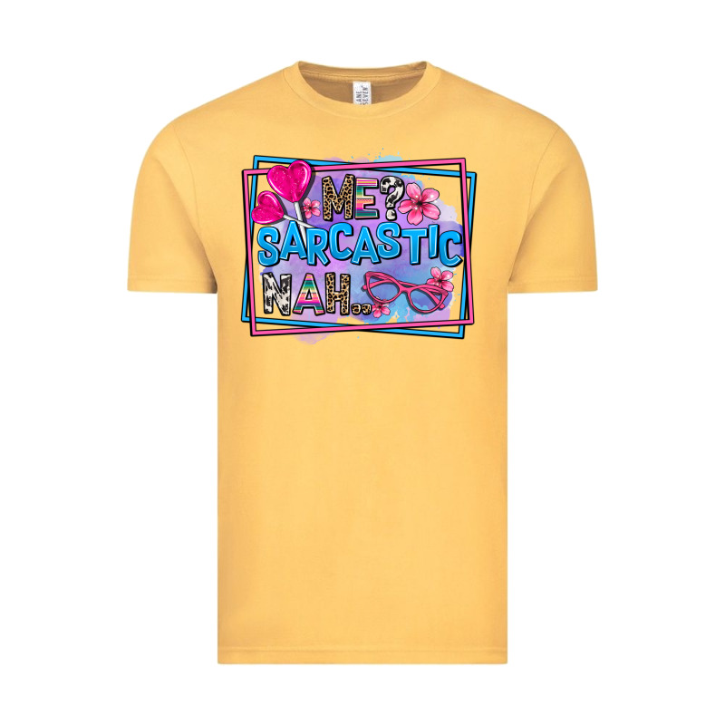 Me Sarcastic Nah Vintage Tee by AdoDesignShop | Teevron