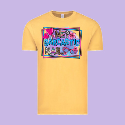 Me Sarcastic Nah Vintage Tee Designed By Adodesignshop