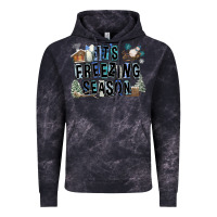 Cloud Black It's Freezing Season Vintage Hoodie - FaDigitalArtStudio