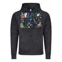 Vintage Black It's Freezing Season Vintage Hoodie - FaDigitalArtStudio