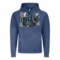 Vintage Denim It's Freezing Season Vintage Hoodie - FaDigitalArtStudio