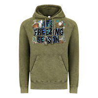 Vintage Olive It's Freezing Season Vintage Hoodie - FaDigitalArtStudio