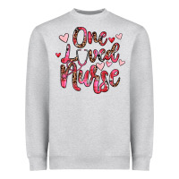 Heather Grey one loved nurse Heavyweight Sweatshirt - JahusDesignShop