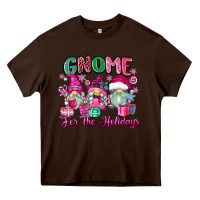 Chocolate Brown gnome for the holidays Heavy Core Tee - Zillion Design Studio