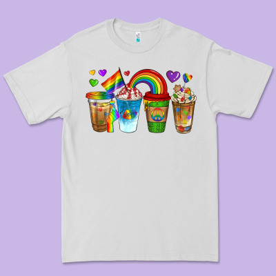 Premium Tee lgbtq coffee drinks