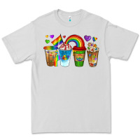 Dove Grey lgbtq coffee drinks Premium Tee - texasbilliewilder