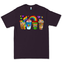 Plum lgbtq coffee drinks Premium Tee - texasbilliewilder