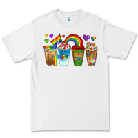 White lgbtq coffee drinks Premium Tee - texasbilliewilder