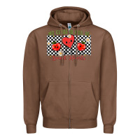 Chestnut my class full of sweet hearts Zipper Hoodie - MaliasSmallBusiness