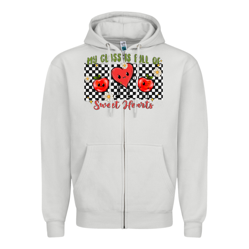 My Class Full Of Sweet Hearts Zipper Hoodie by MaliasSmallBusiness | Teevron