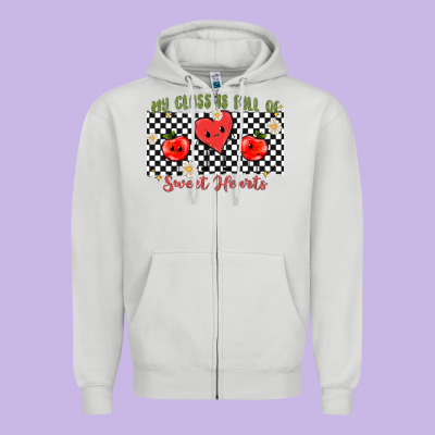 My Class Full Of Sweet Hearts Zipper Hoodie Designed By Maliassmallbusiness