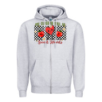 Heather Grey my class full of sweet hearts Zipper Hoodie - MaliasSmallBusiness