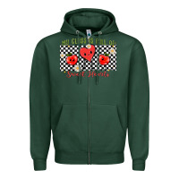 Sports Green my class full of sweet hearts Zipper Hoodie - MaliasSmallBusiness