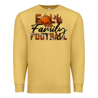 Antique Gold Fall Family Football Premium Sweatshirt - LillyAllenDesigns