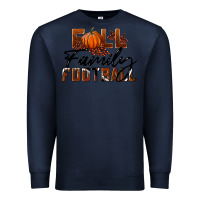 Navy Fall Family Football Premium Sweatshirt - LillyAllenDesigns