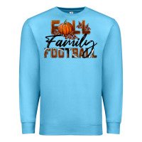 Ocean Blue Fall Family Football Premium Sweatshirt - LillyAllenDesigns