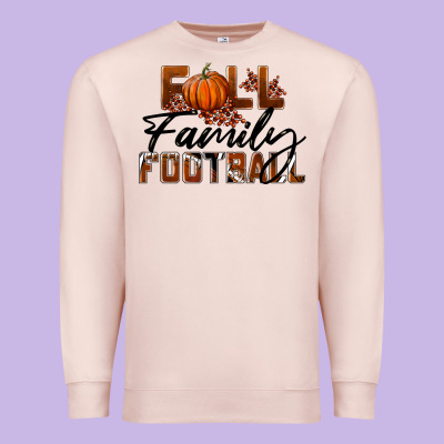 Fall Family Football Premium Sweatshirt Designed By Lillyallendesigns