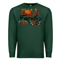 Sports Green Fall Family Football Premium Sweatshirt - LillyAllenDesigns
