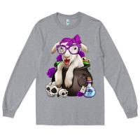 Heather Grey funny halloween lamb Long Sleeve Tee - Jasminsmagicworld