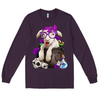 Plum funny halloween lamb Long Sleeve Tee - Jasminsmagicworld