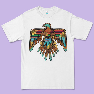 Thunderbird With Sunflowers Premium Tee Designed By Barkaloodesign