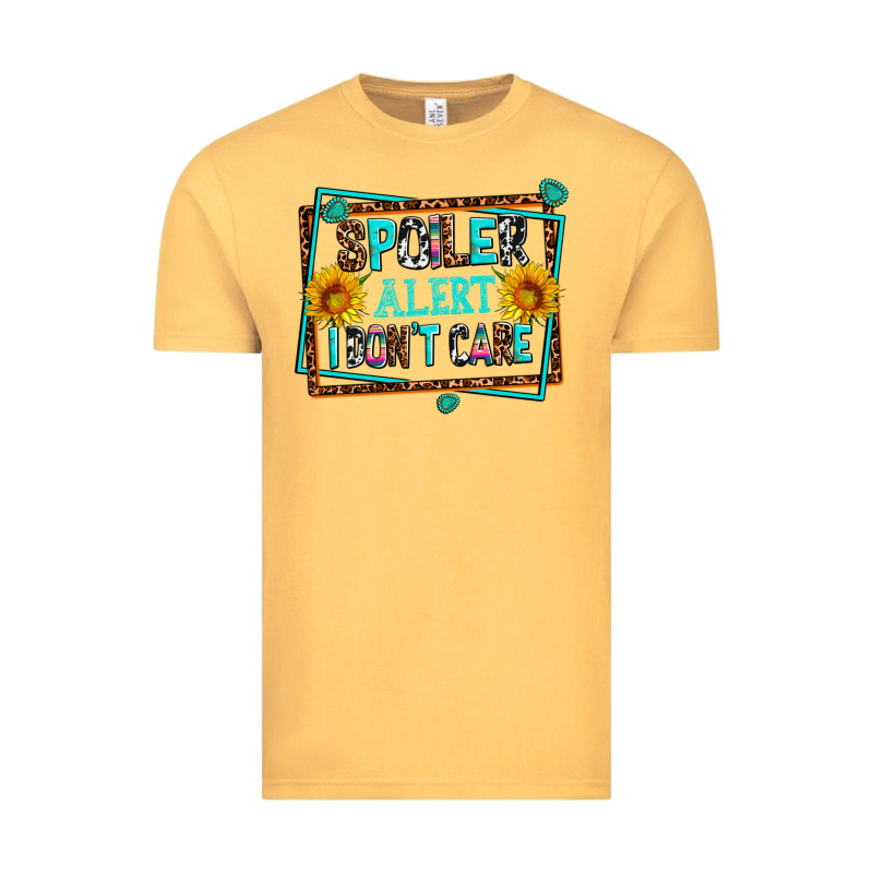 Spoiler Alert I Dont Care Vintage Tee by AdoDesignShop | Teevron