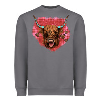 Storm highland cow valentines Heavyweight Sweatshirt - JahusDesignShop