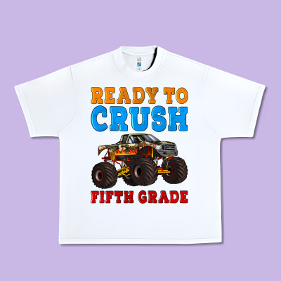Ready To Crush Fifth Grade Urban Heavy Tee Designed By Artiststas