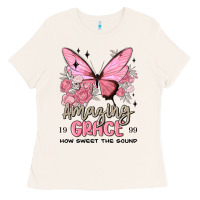 Bone amazing grace how sweet the sound butterfly Ladies Tee - MaliasSmallBusiness