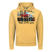 Vintage Mustard It's The Most Wonderful Time Of The Year Vintage Hoodie - FaDigitalArtStudio