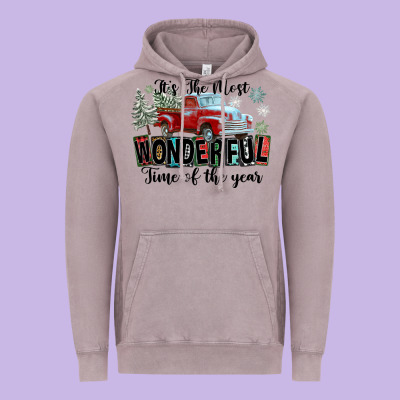 It's The Most Wonderful Time Of The Year Vintage Hoodie Designed By Fadigitalartstudio