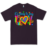 Plum its okay to say gay Premium Tee - texasbilliewilder