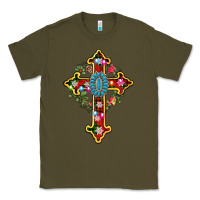 Army Green christmas cross Classic Tee - AdoDesignShop