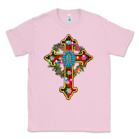 Bubblegum Pink christmas cross Classic Tee - AdoDesignShop