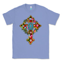Colony Blue christmas cross Classic Tee - AdoDesignShop