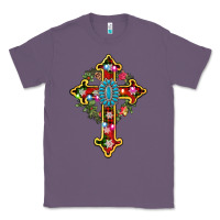Lavender christmas cross Classic Tee - AdoDesignShop