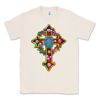 Natural christmas cross Classic Tee - AdoDesignShop