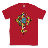 Red christmas cross Classic Tee - AdoDesignShop