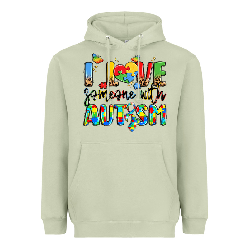 I Love Someone With Autism Heavyweight Hoodie by LillyAllenDesigns | Teevron