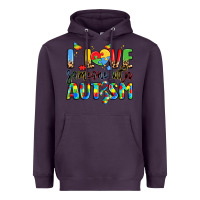 Plum i love someone with autism Heavyweight Hoodie - LillyAllenDesigns