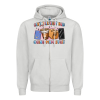 Dove Grey can't talk right now doing mom stuff Zipper Hoodie - MaliasSmallBusiness