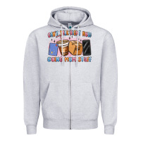 Heather Grey can't talk right now doing mom stuff Zipper Hoodie - MaliasSmallBusiness